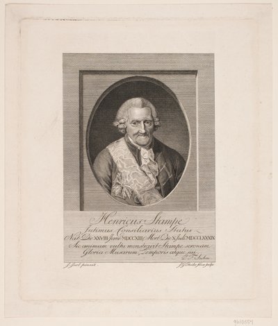 Henrik Stampe by Johan Georg Preisler