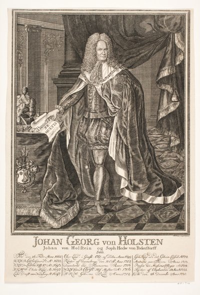 Johan Georg von Holstein by Johan Herman Thiele
