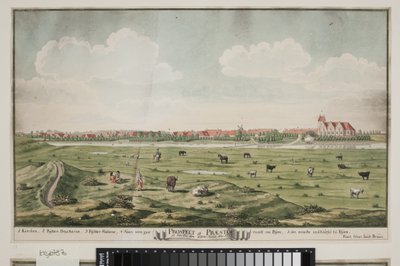 View of Præstø by Johan Jacob Bruun