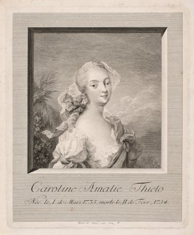 Actress Caroline Amalie Thielo by Johan Martin Preisler