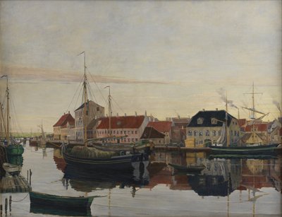 Randers Harbor by Johan Rohde