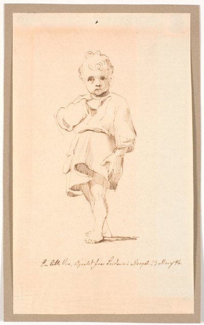 A Small Standing Boy by Johan Thomas Lundbye