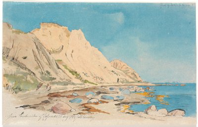 Hellede Cliff, Refsnæs by Johan Thomas Lundbye