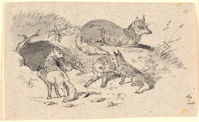 The Fox by Johan Thomas Lundbye