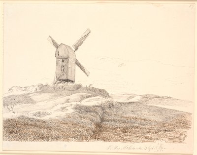 Stub Mill at Kalundborg by Johan Thomas Lundbye
