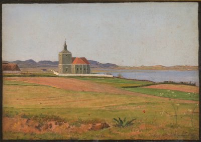 Vinderød Church near Frederiksværk by Johan Thomas Lundbye