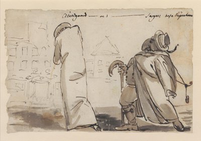 Abildgaard and Sergell Visit Copenhagen by Johan Tobias Sergel