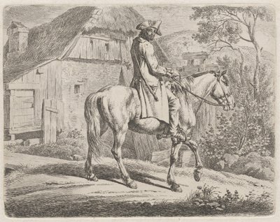 Cattle Dealer on Horseback by Johann Adam Klein