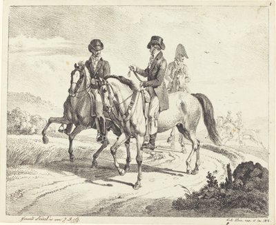Outing on Horseback by Johann Adam Klein