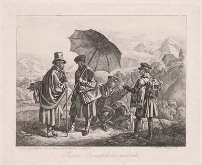 The Artists on Their Journey by Johann Adam Klein