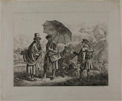 The Artists on Their Journey by Johann Adam Klein