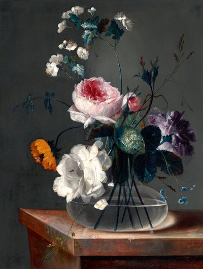 Flower Still Life by Johann Baptist Drechsler
