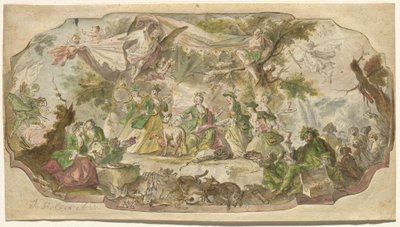 Diana Resting after the Hunt by Johann Baptist Enderle