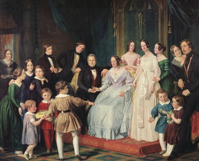 The Neuss Family by Johann Baptist Joseph Bastine