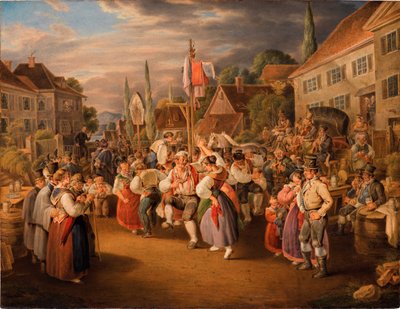 Harvest Festival with Rooster Dance by Johann Baptist Pflug