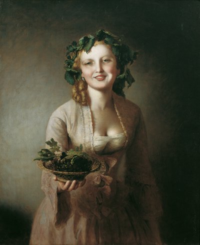 Lexi with the Grapes by Johann Baptist Reiter