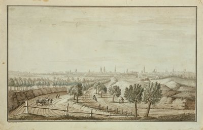 View of the Hallesch Gate by Johann Carl Wilhelm Rosenberg