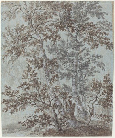 A Stand of Birch Trees by Johann Caspar Huber