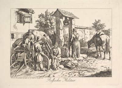 Cossack at the Well by Johann Christian Erhard