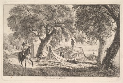 On the Canal in Vienna by Johann Christian Erhard
