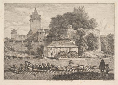 The Town Wall of Regensburg, 1817 by Johann Christian Erhard