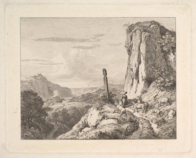 Young Woman with Six Goats by Johann Christian Erhard