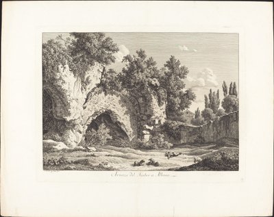 Remains of the Theatre in Albano by Johann Christian Reinhart