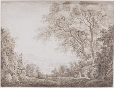 Italian Landscape by Johann Conrad Steiner (possibly)