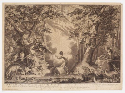 The Creation of Adam by Johann Elias Ridinger