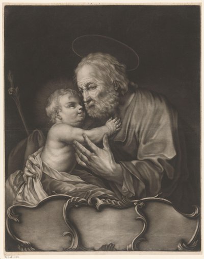 Joseph with the Christ Child by Johann Elias Ridinger