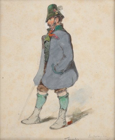 Farmer in Berchtesgaden Costume by Johann Friedrich Treml
