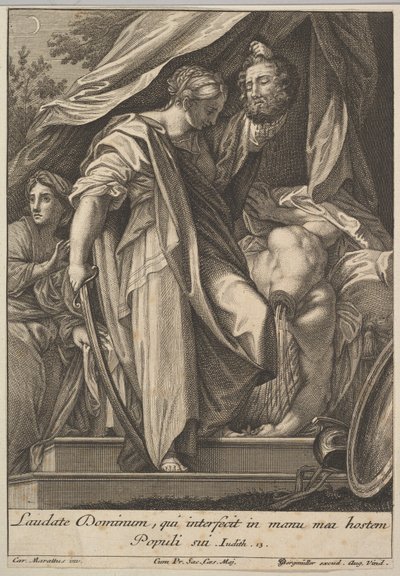 Judith slaying Holofernes by Johann Georg Bergmuller