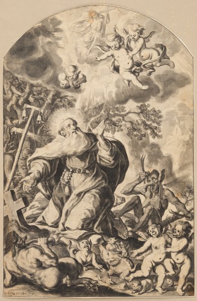 Temptation of St Anthony by Johann Georg Glückher