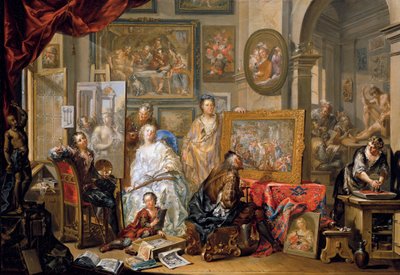 Studio of the painter by Johann Georg Platzer