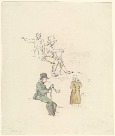 Figure Studies by Johann Georg von Dillis