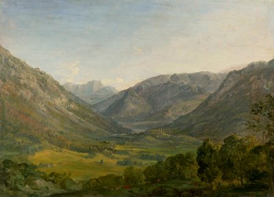 Mountain Valley (Area near Ruhpolding) by Johann Georg von Dillis