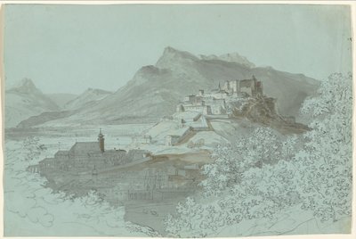 View of Salzburg by Johann Georg von Dillis