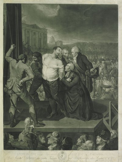 Louis XVI on the Scaffold, 1795 by Johann Gerhard Huck
