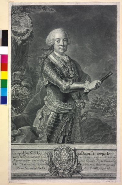 Count Leopold Daun by Johann Gottfried Haid