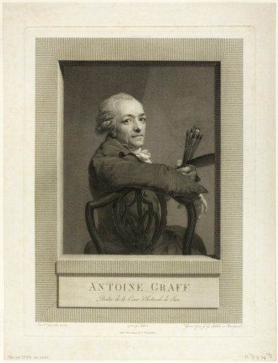Anton Graff by Johann Gotthard von Muller