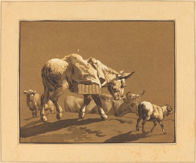 Donkey by Johann Gottlieb Prestel after Joseph Wagner