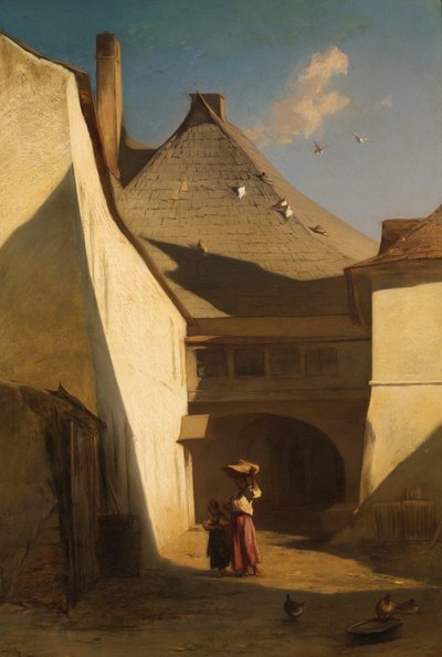 Hungarian Farm by Johann Gualbert Raffalt