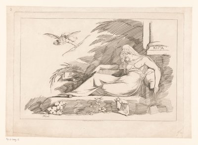 Sleeping Woman with Cupid by Johann Heinrich Füssli