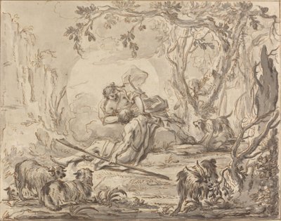 Diana and Endymion by Johann Heinrich Keller