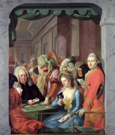 Masked Personalities of the Kassel Court by Johann Heinrich Tischbein