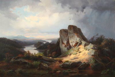 Western Landscape 1853 by Johann Herman Carmiencke
