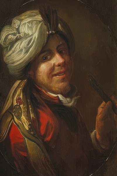 Portrait of a Young Turk. Around 1650 by Johann Hulsman