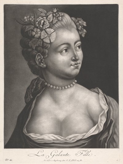The Gallant Girl by Johann Jacobus Haid