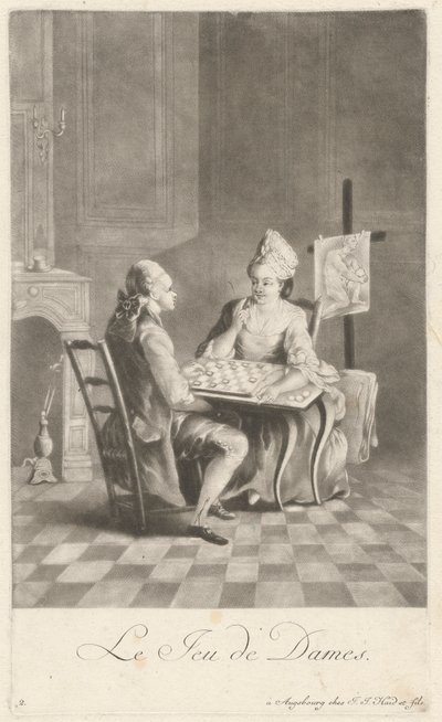 The Game of Checkers by Johann Jacobus Haid