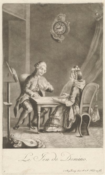The Domino Game by Johann Jacobus Haid